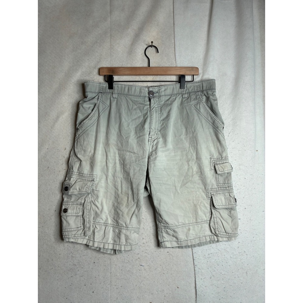 Buffalo David Bitton Mens Cargo Shorts beige Multi Pocket Size 40